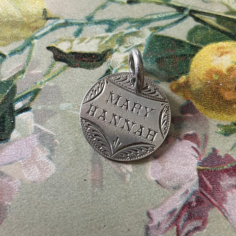 Victorian Mary Hannah Love Token Charm