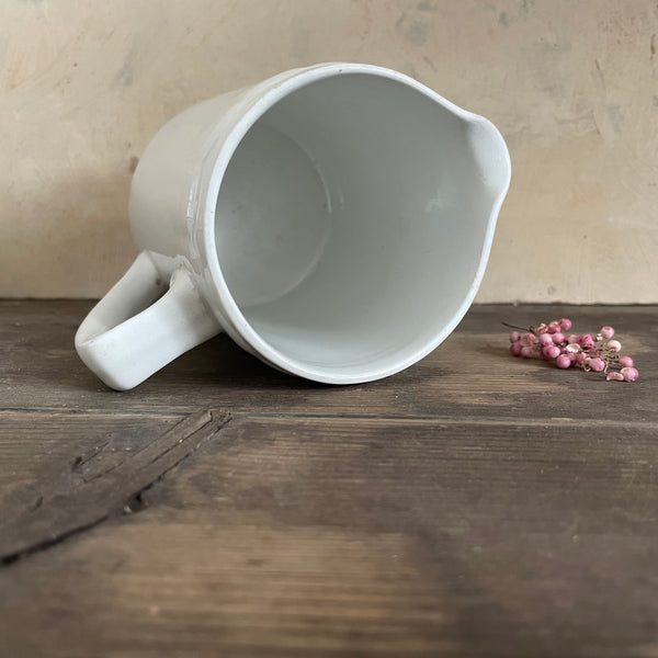 Antique Scallop White Jug