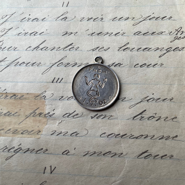 Victorian Pictorial Peg Doll Love Token