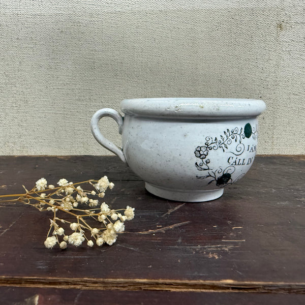Antique Victorian Motto Pots