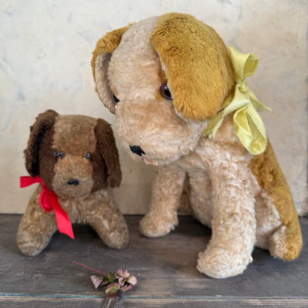 Beautiful Antique Straw Filled Dogs