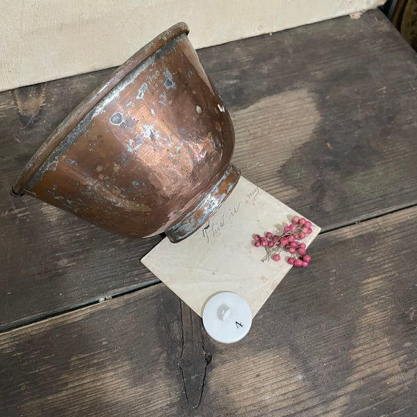 Antique Copper Bowl