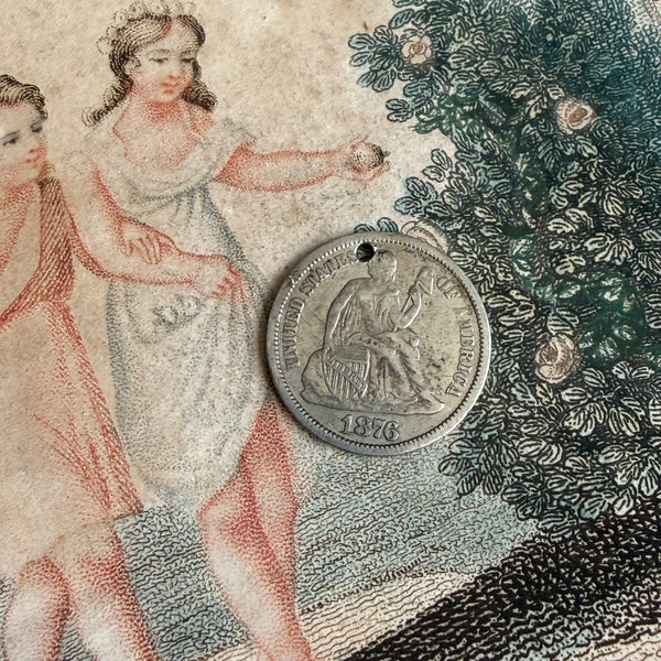 Victorian Clover Love Token Charm