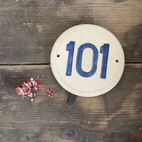 Vintage Number Sign