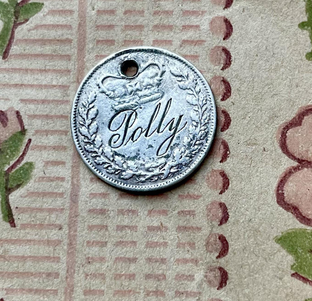 Victorian Polly Love Token Charm