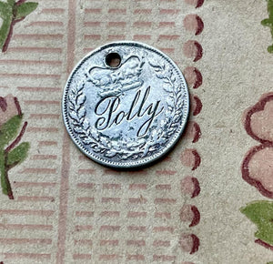 Victorian Polly Love Token Charm