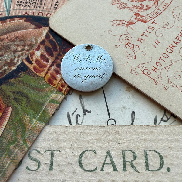 Victorian Onions is Good Love Token Charm