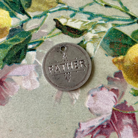 Victorian Father Love Token Charm