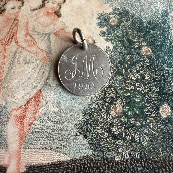 Victorian JM Love Token Charm