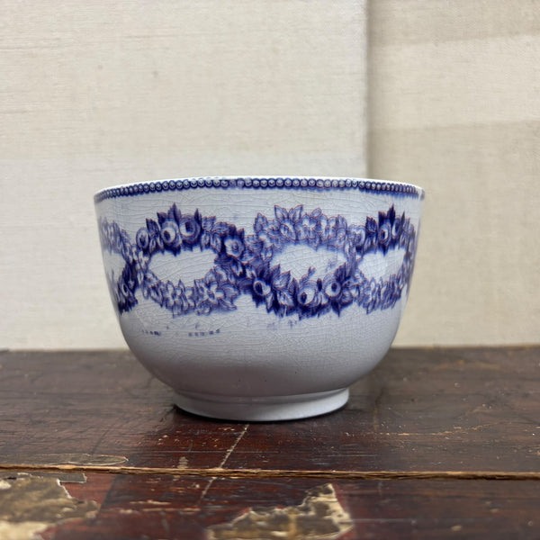 Antique Victorian Floral Purple Transfer Bowl