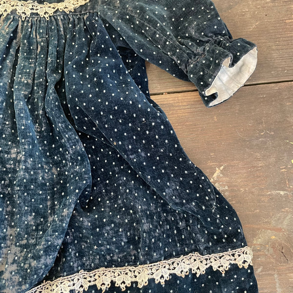 Antique Velvet Dolls Dress