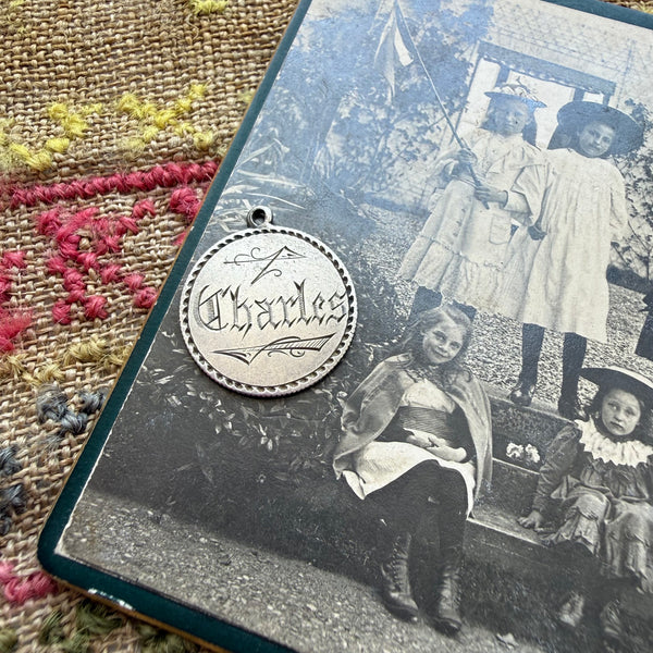 Victorian Charles Love Token Charm