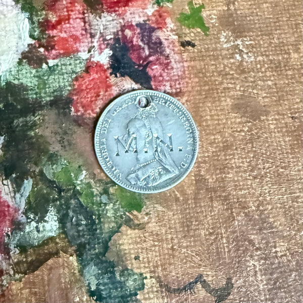 Victorian M.N Love Token Charm