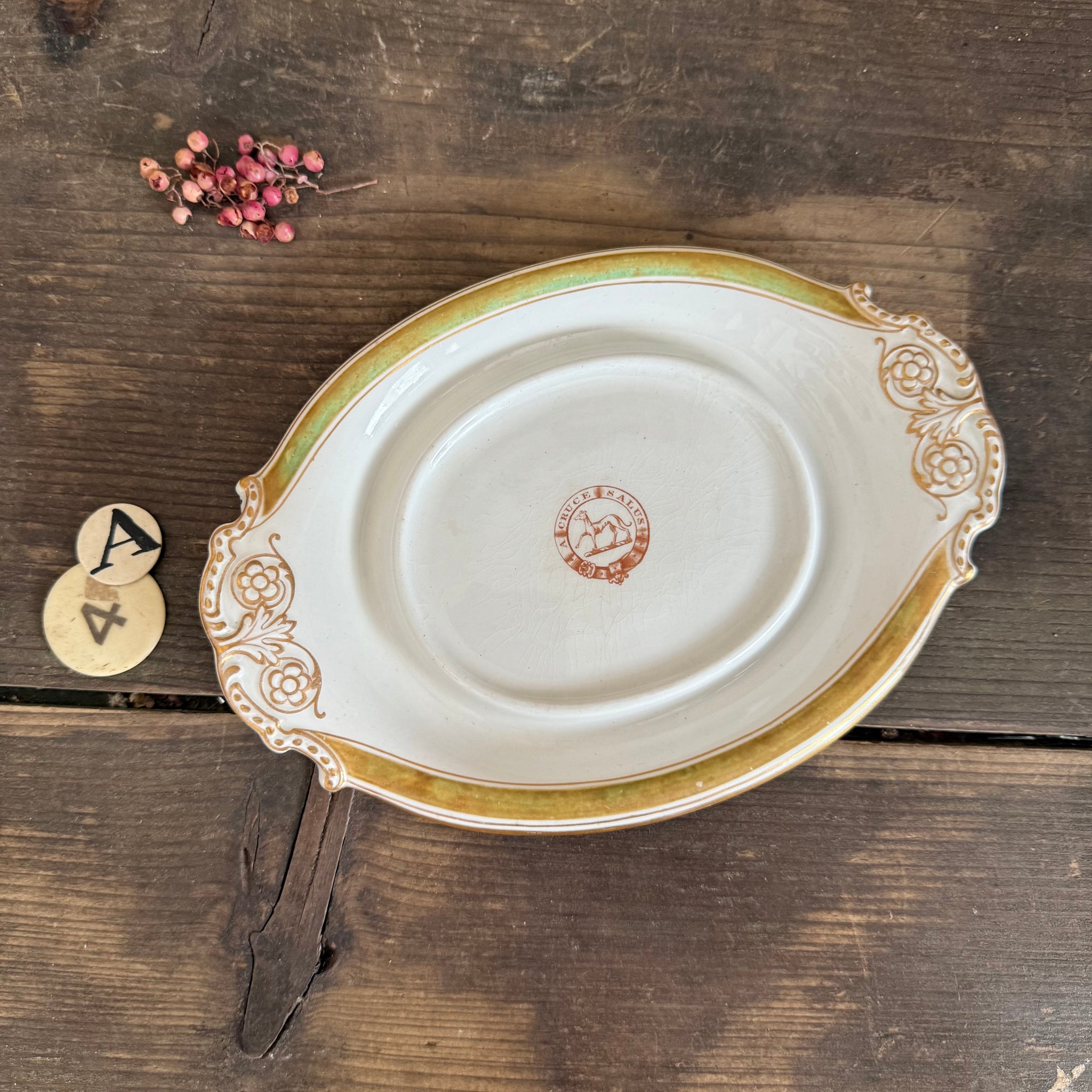 Antique Latin Plate