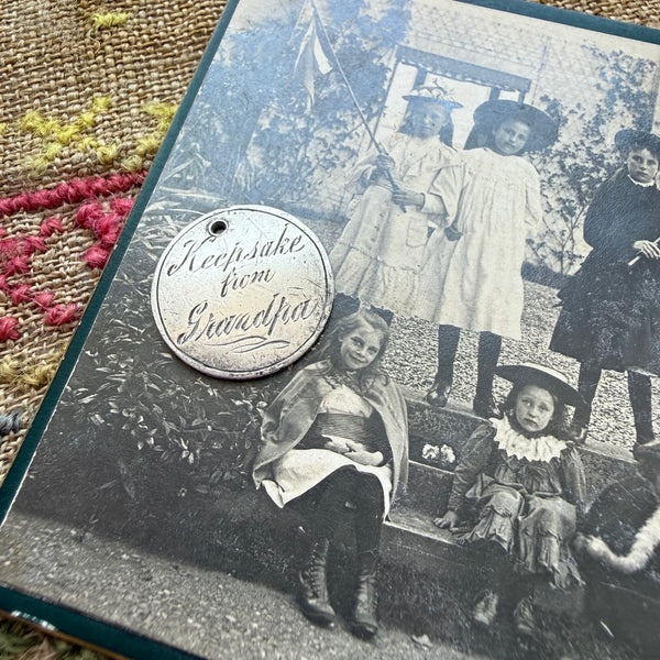 Victorian Keepsake from Grandpa Love Token Charm