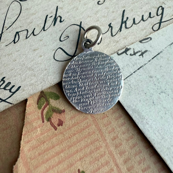 Victorian Lords Prayer Love Token Charm
