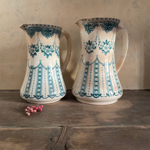 Pair Victorian Patterned Jugs