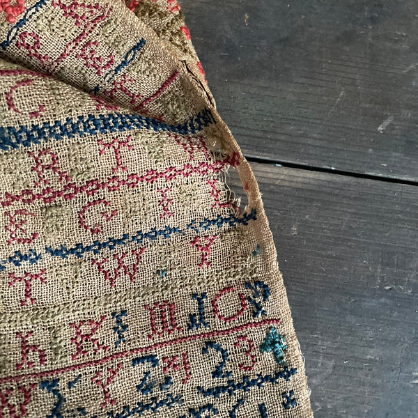 Antique Long Victorian Sampler
