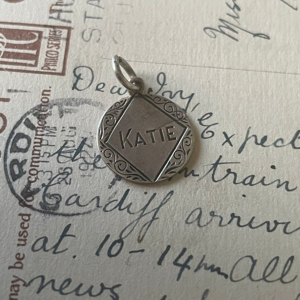 Victorian Katie Love Token Charm