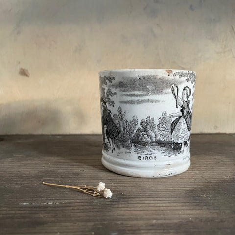 Antique Birds Transfer Cup