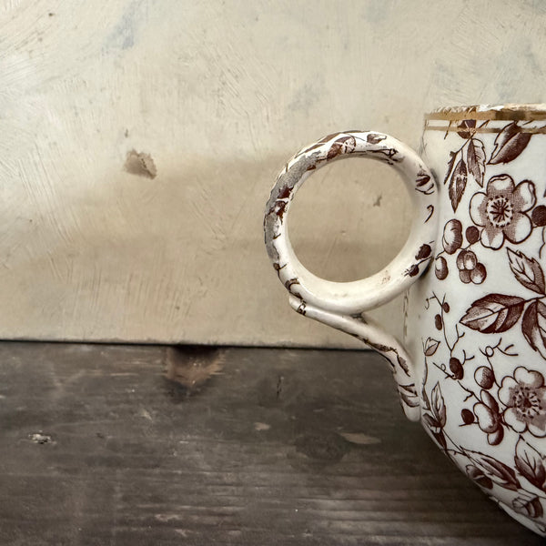Large Victorian Brown Cup