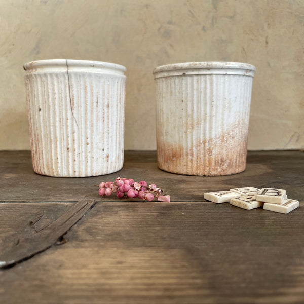 Victorian Ribbed Plain Pots