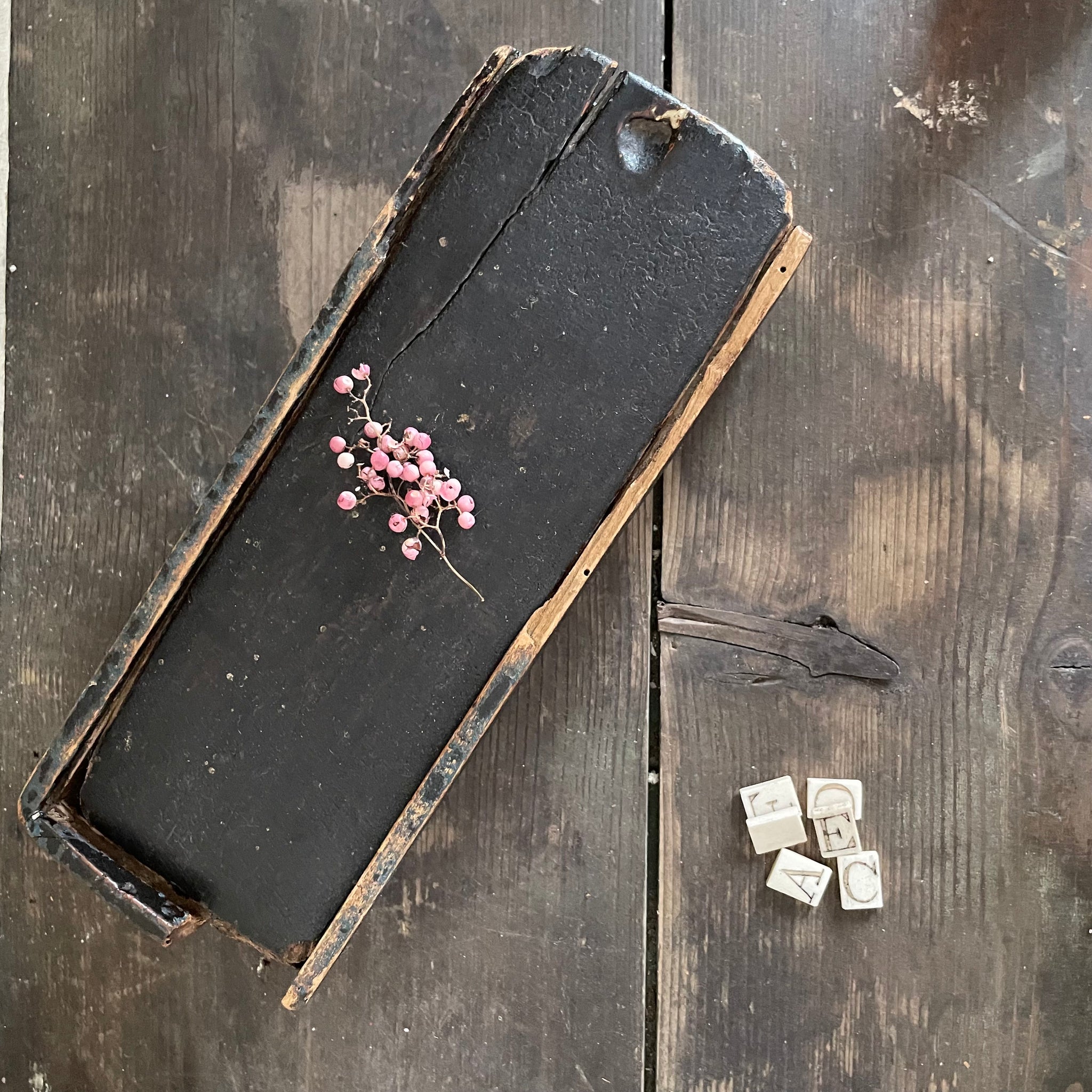 Antique Weathered and Worn Slide Lid Box