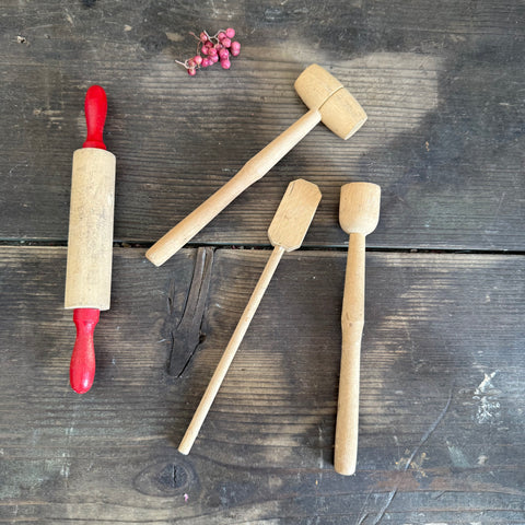 Vintage Minature Wood Kitchenalia