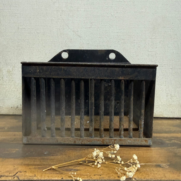 Antique Toleware Letter Rack