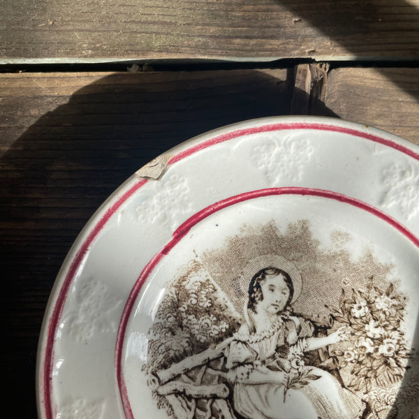 Antique Staffordshire Transferware Plate