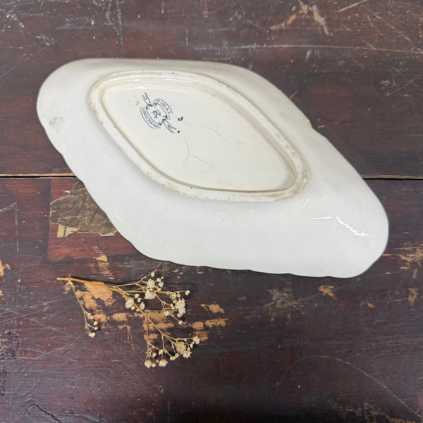 Antique French Ceramic Tray Dish