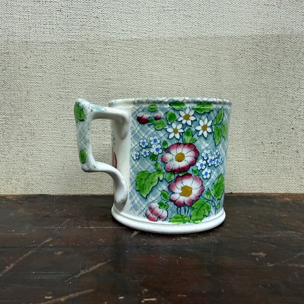 Victorian Floral Transfer Cup