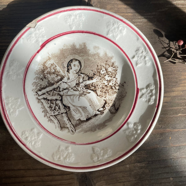 Antique Staffordshire Transferware Plate