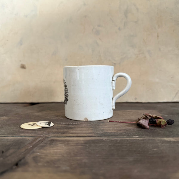 Antique 'Ladies all I pray make free and tell me how you like your tea' Cup