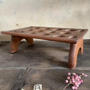 Vintage Wooden Egg Rack
