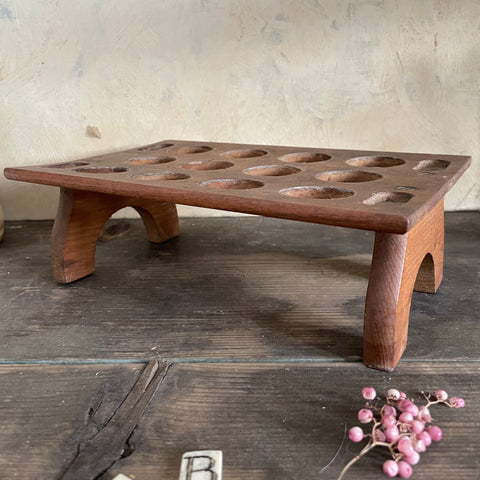 Vintage Wooden Egg Rack