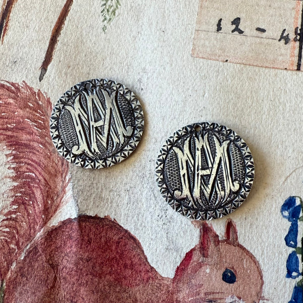 Victorian AM/MA Love Token Charm