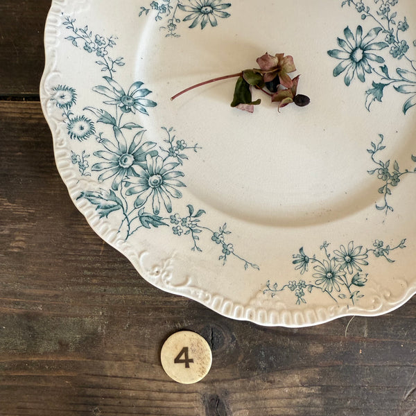 Antique Floral Plate