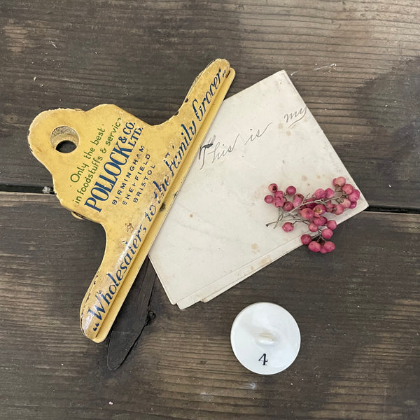 Antique Adertising Paper Clip