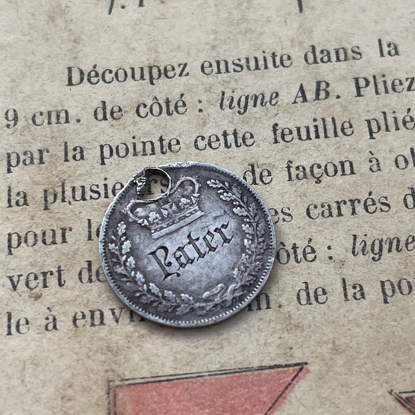 Victorian Pater Love Token Charm