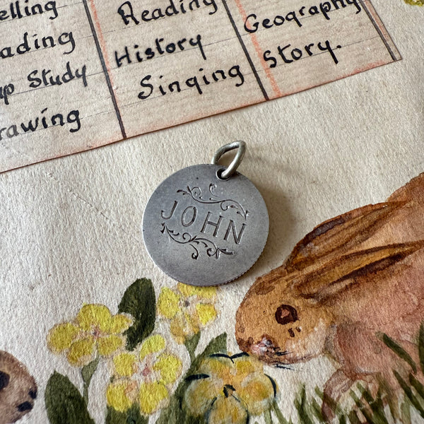 Victorian John Love Token Charm
