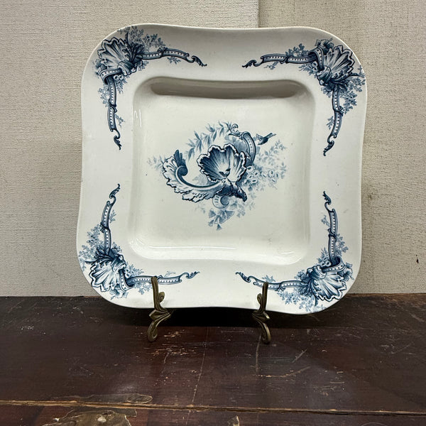 Antique French Ceramic Plate