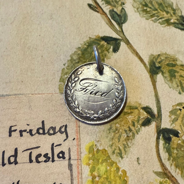 Victorian Fred Love Token Charm