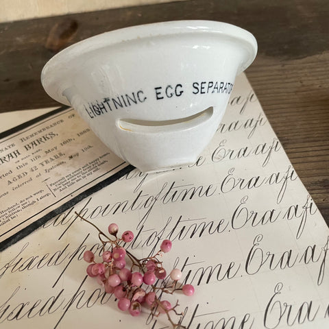 Antique Lightening Egg Separator