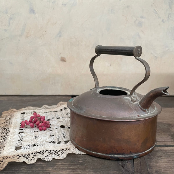 Vintage Pretty Copper Kettle