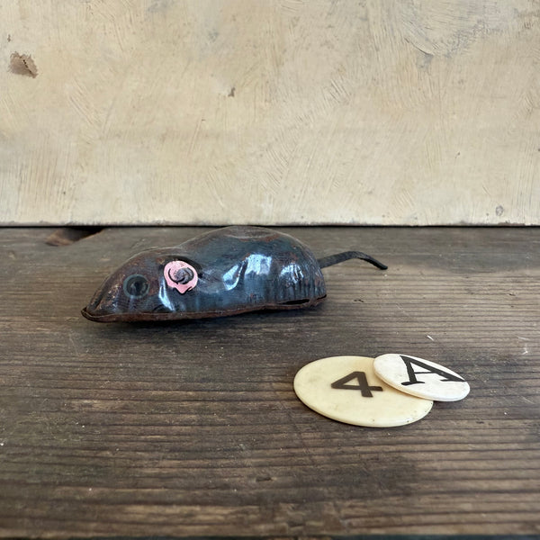 Antique Metal Toy Mouse