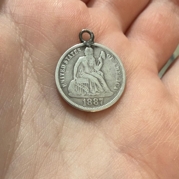 Victorian WH Love Token Charm
