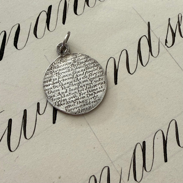 Victorian Lords Prayer Love Token Charm
