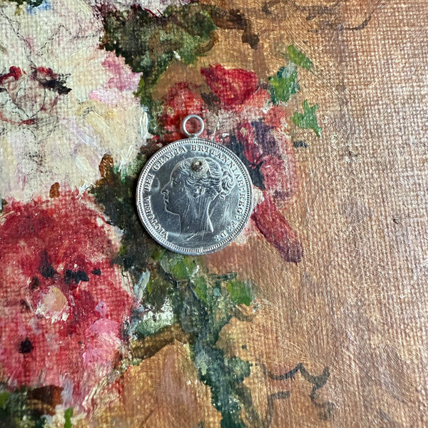 Victorian AB Book Love Token Charm