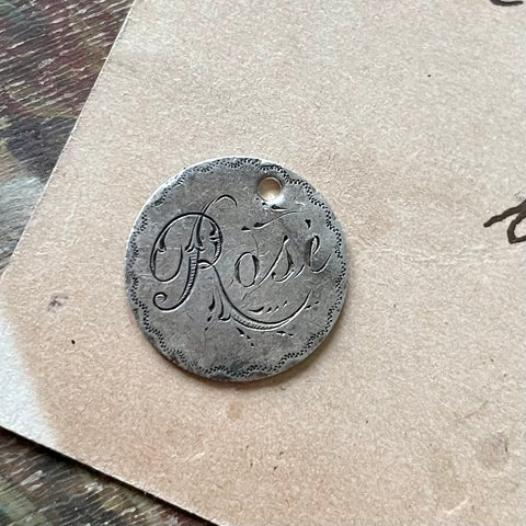 Victorian Rose Love Token Charm